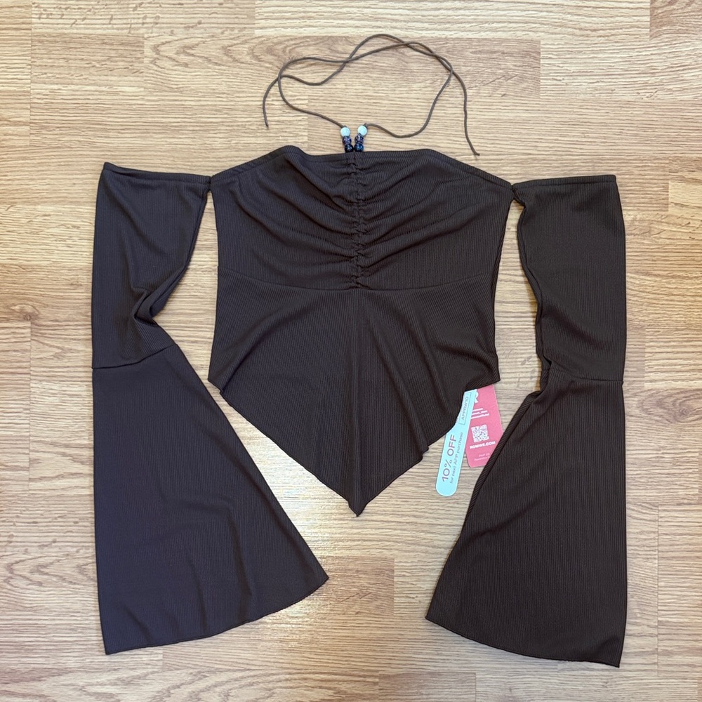 Off The Shoulder Top with Bell Sleeves